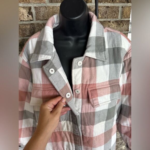 Roller Rabbit Gray and White Plaid Jacket Size XL - Picture 6 of 16